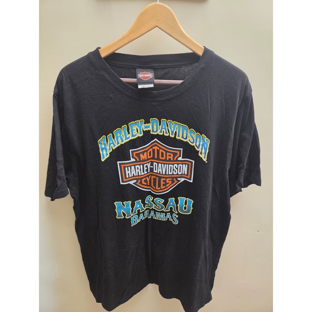 SUPER RARE Harley-Davidson Nassau Bahamas Graphic T-Shirt Mens XL
